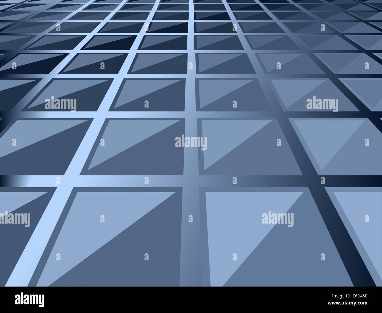 Vektor-Hintergrund-Design der abgewinkelte blaue Quadrate Stock Vektor
