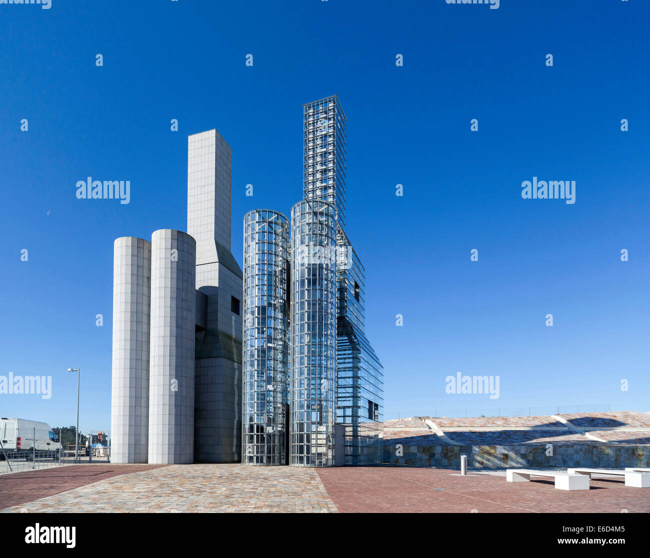 Santiago De Compostela. Cidade Cultura Galizien entworfen von Peter Eisenman, Turm Hejduk Stockfoto