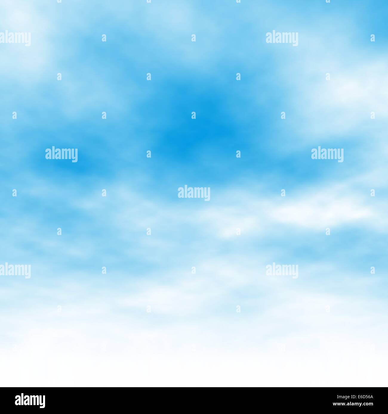 Editierbare Vektor-Illustration von hellen Wolken am blauen Himmel ein Verlaufsgitter hergestellt Stock Vektor