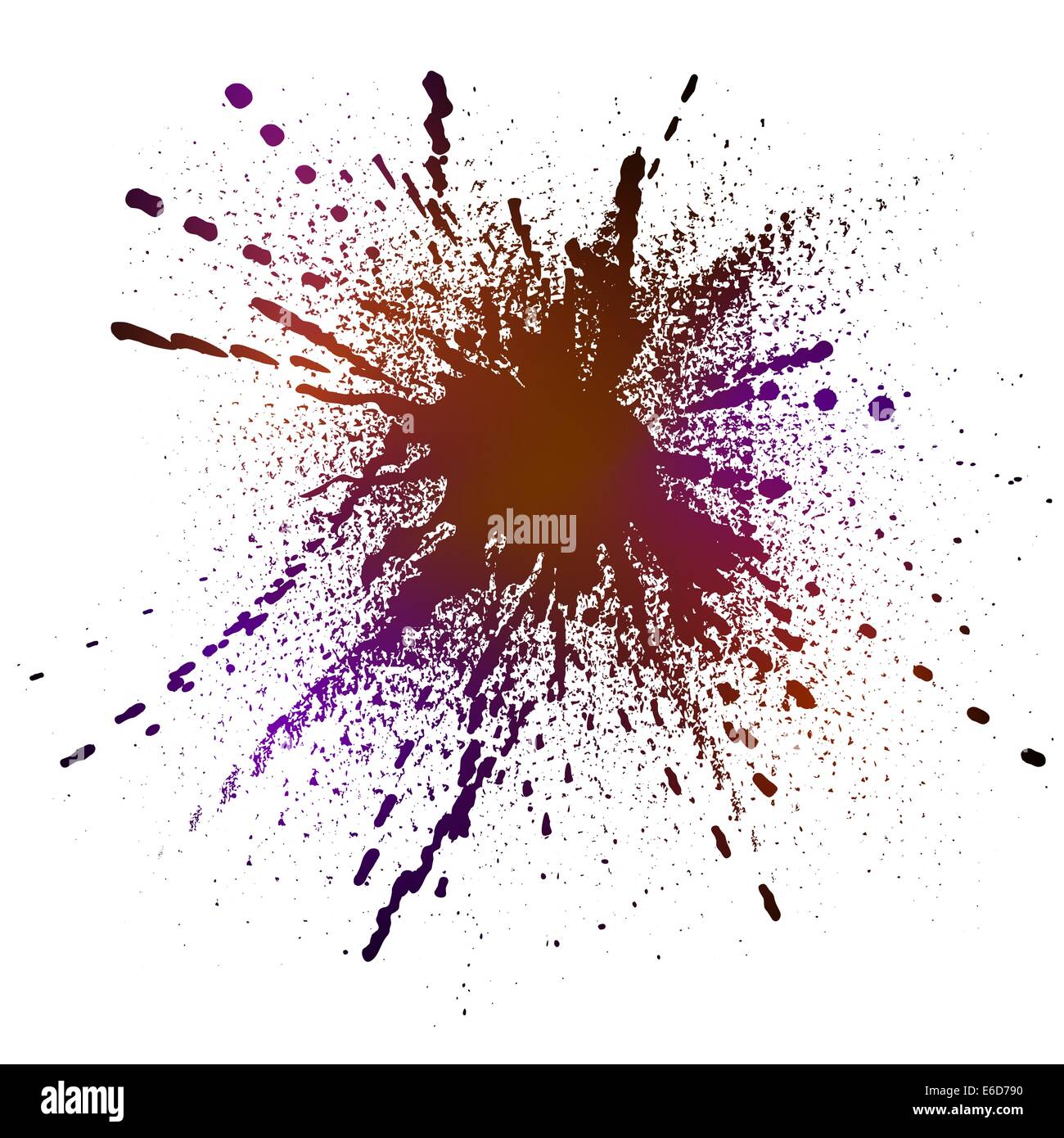 Bearbeitbares Vektor-Illustration ein Tintenklecks gemacht durch Maskierung ein Hintergrund-Farbe-Netz Stock Vektor