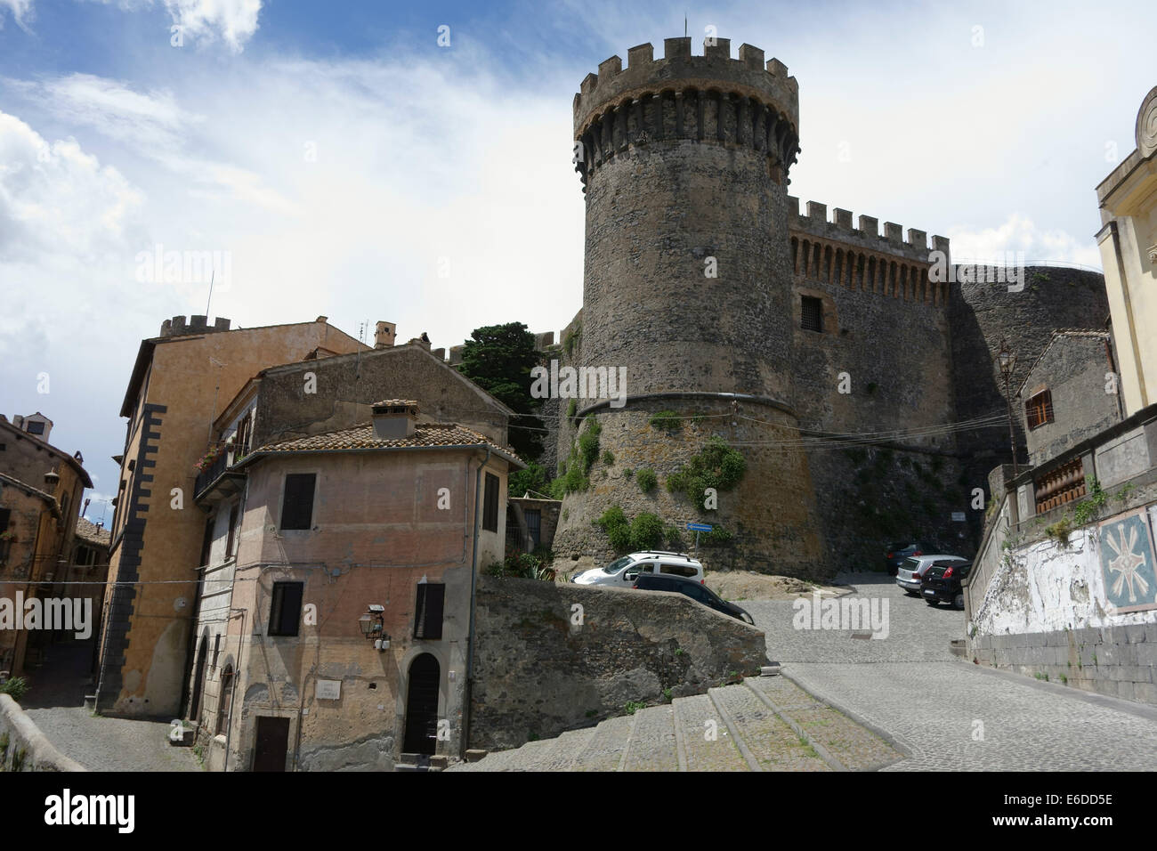 Stadt von Bracciano Castello Orsini-Odescalchi Lazio Italien Stockfoto