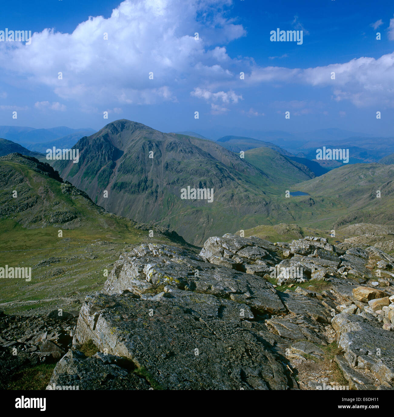 Großen Giebel von Scafell Pike Cumbria UK Stockfoto