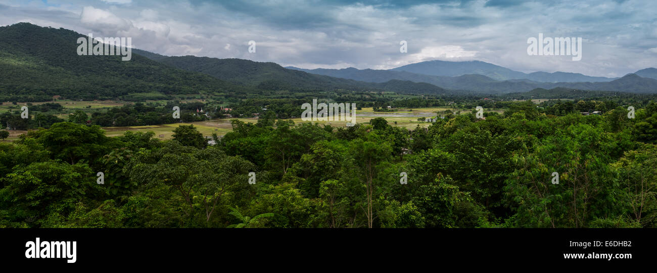 Berglandschaft in Pai, Mae Hong Sorn Provinz, Thailand Stockfoto