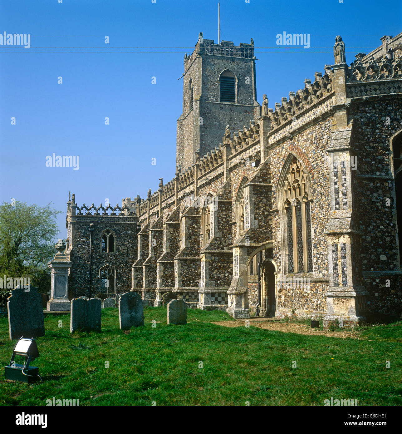 Kirche der Heiligen Dreifaltigkeit Suffolk Stockfoto