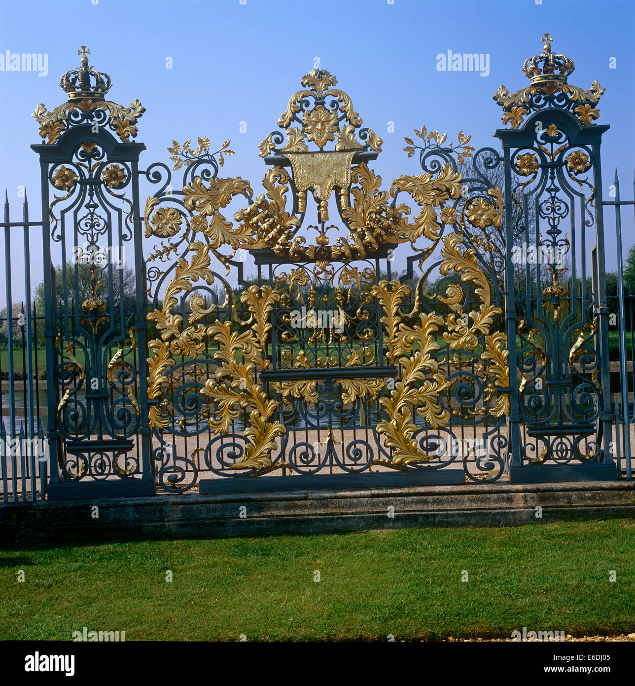 Tijou Bildschirm geheimen Gärten Hampton Court Surrey UK Stockfoto