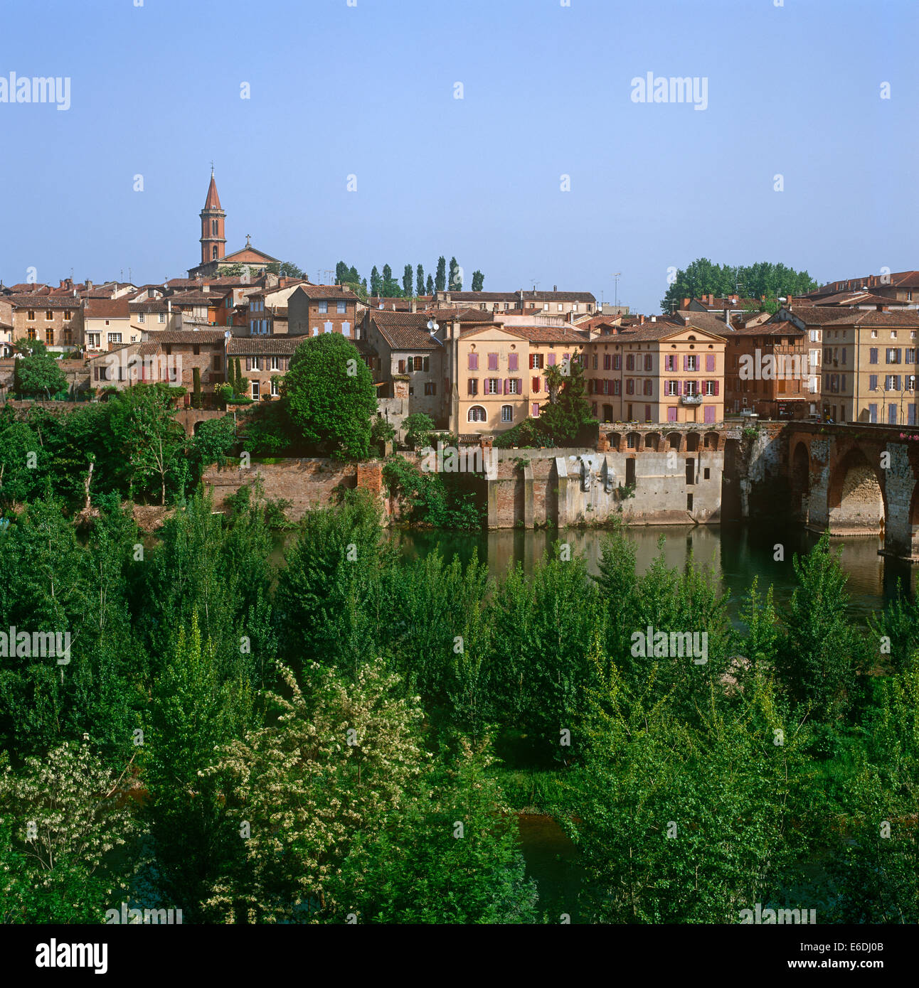 Fluss Tarn Albi Frankreich Stockfoto