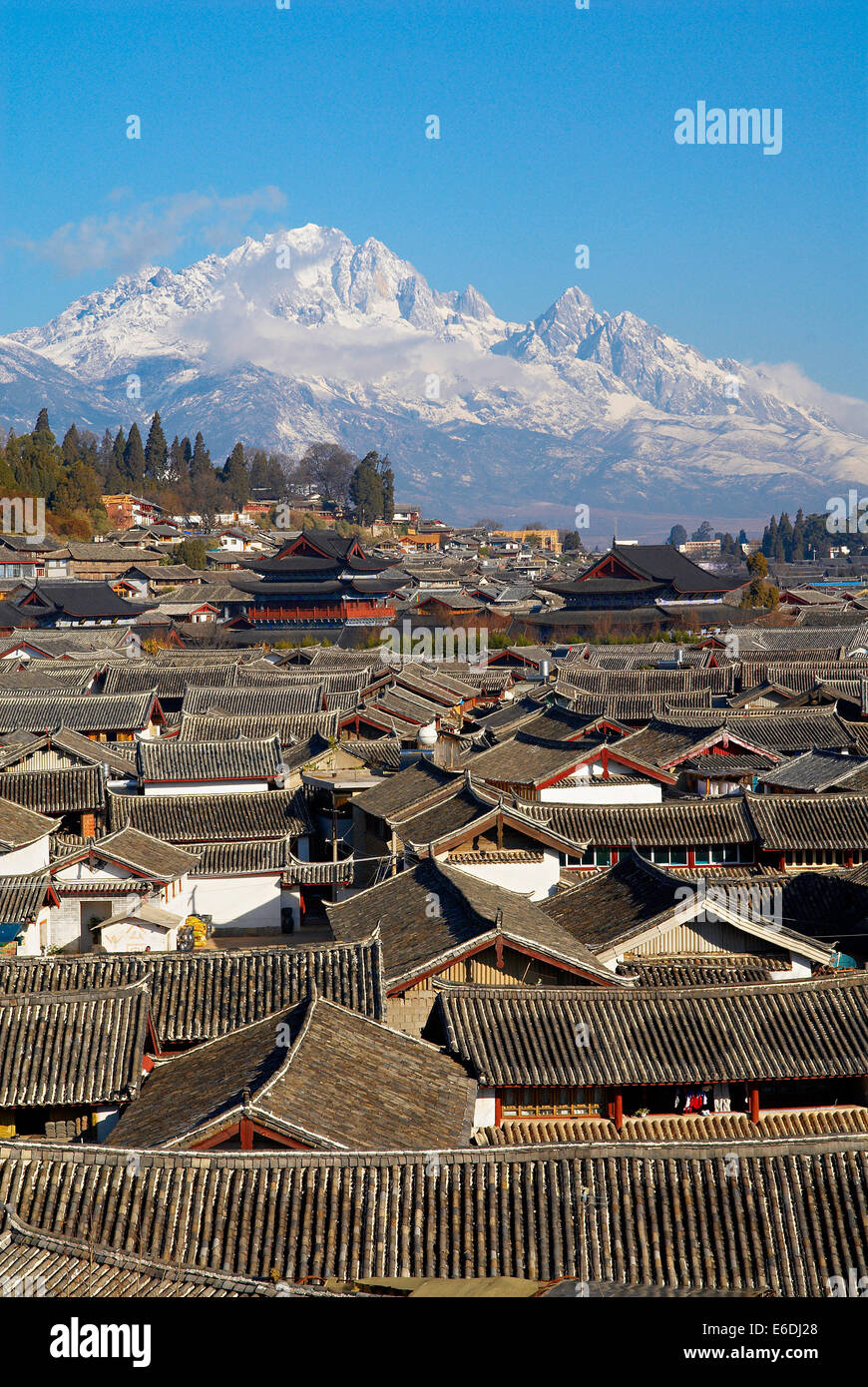 China. Provinz Yunnan. Stadt Lijiang. UNESCO-Welterbe. Stockfoto
