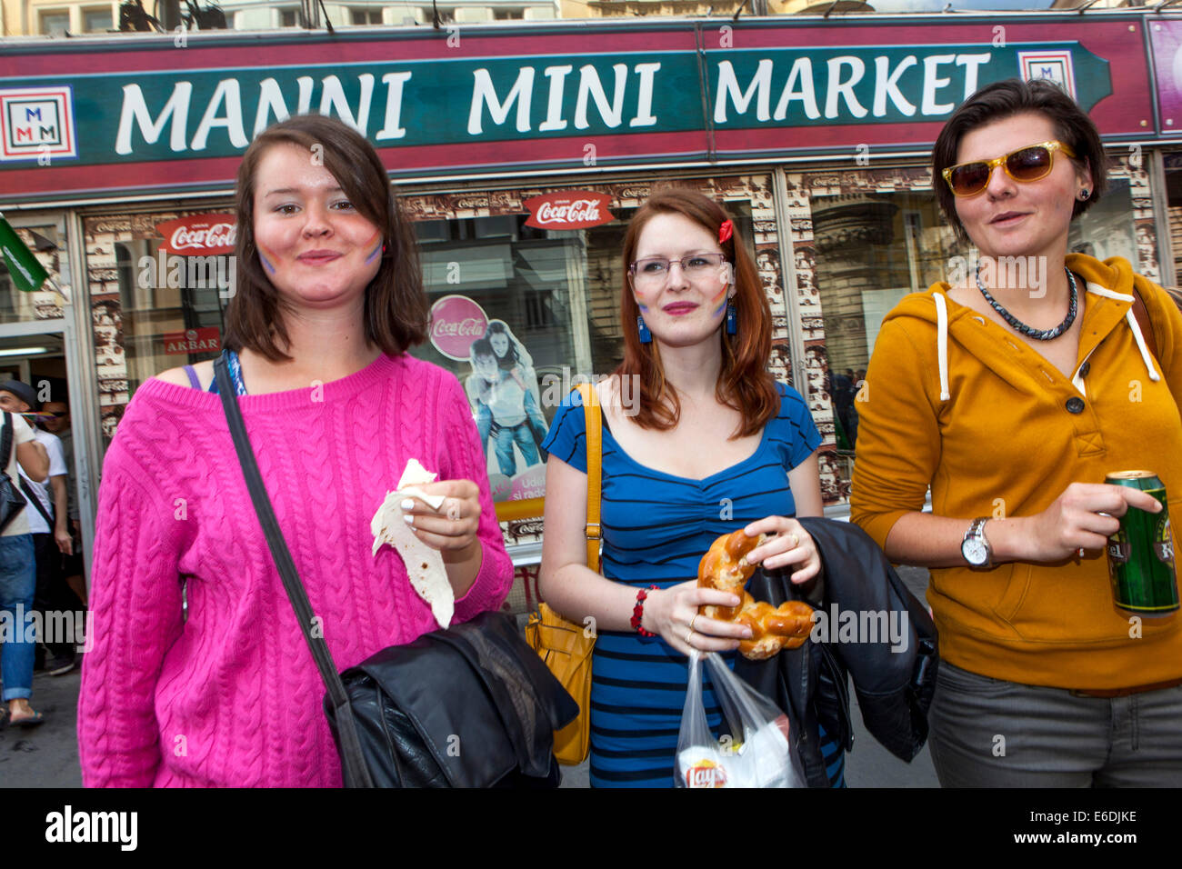 Menschen in Prague Pride Festival Tschechische Stockfoto