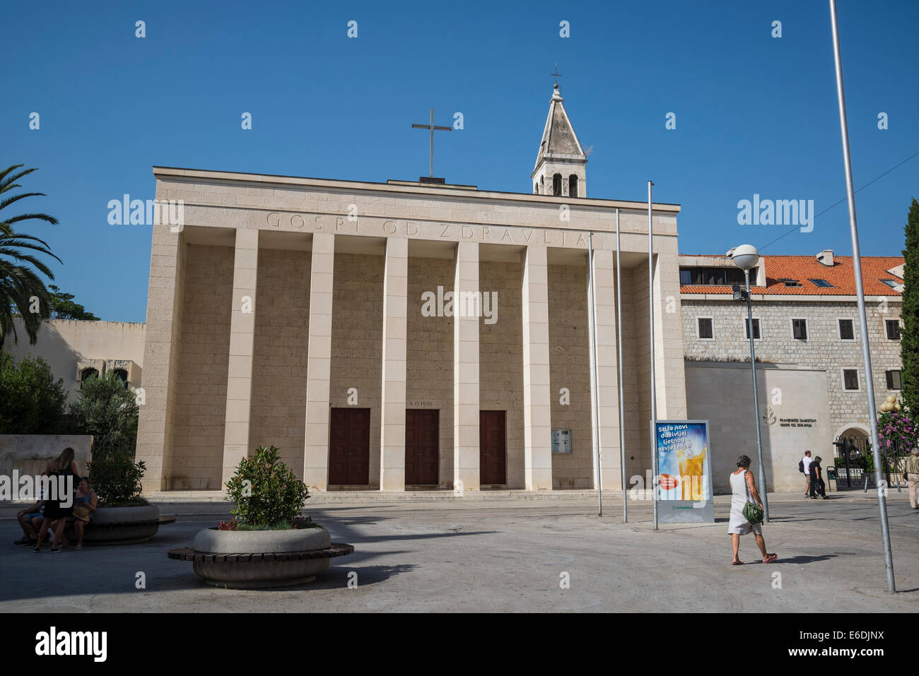 Kirche der Muttergottes von guter Gesundheit, Gospe od Zdravlja, Trg Gaje Bulata, Split, Kroatien Stockfoto