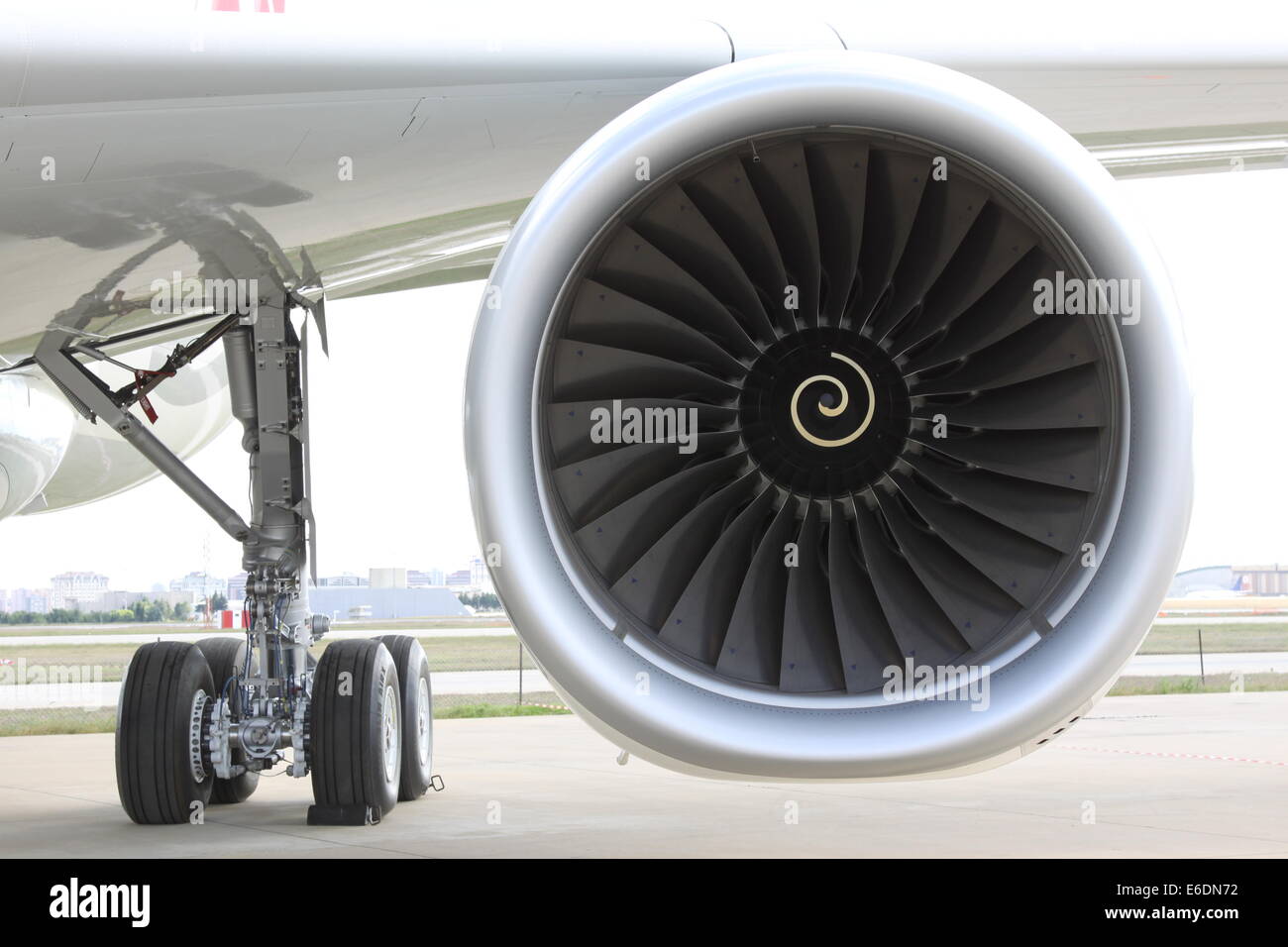 Flugzeug-Triebwerk Stockfoto