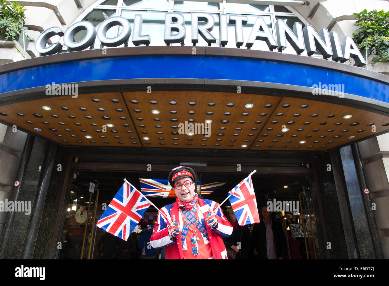 Cool Britannia-Souvenir-Shop in Piccadilly Circus, London, England, UK Stockfoto