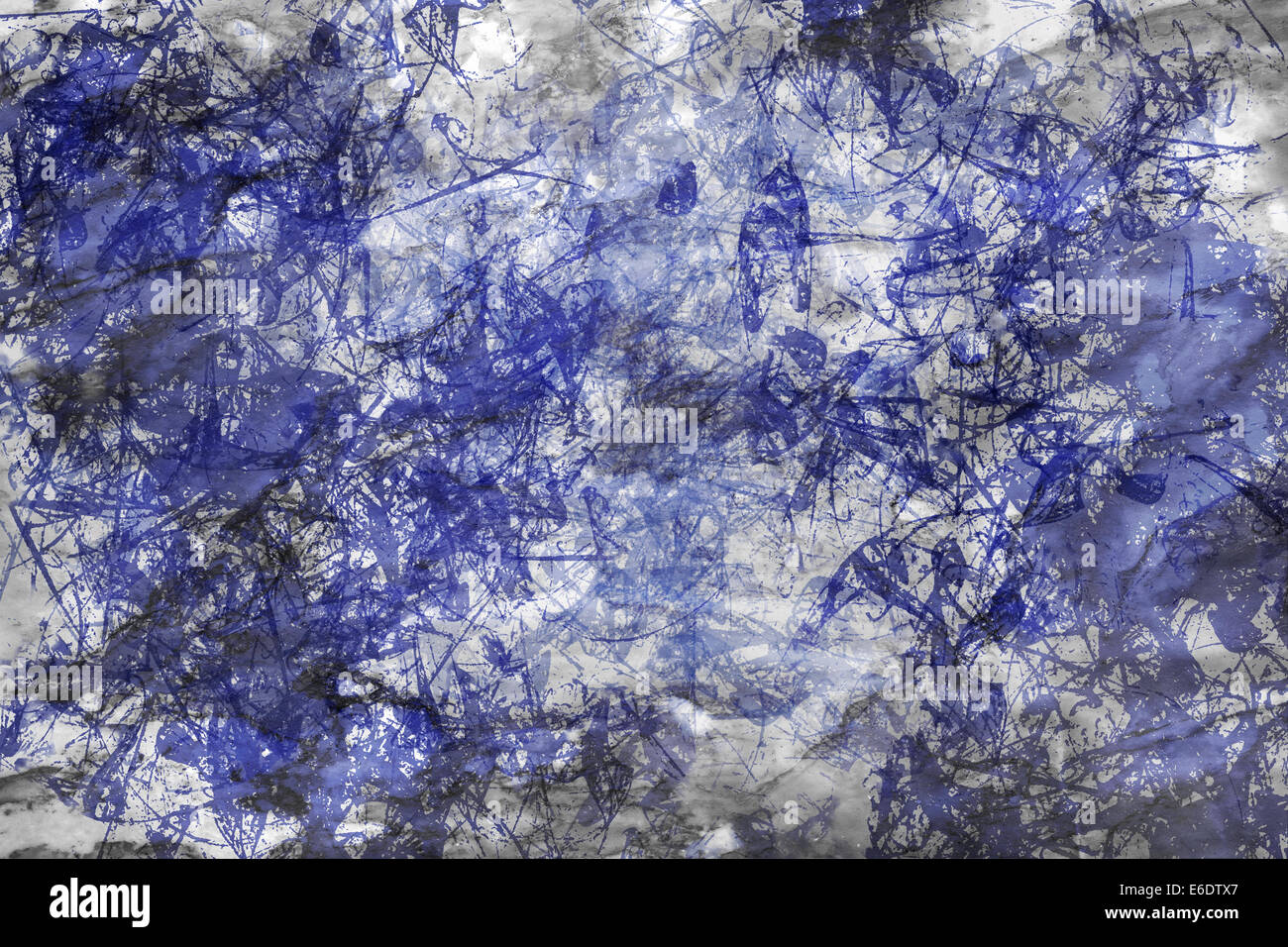 Grunge blaue und graue strukturierte Tapeten Hintergrund Stockfoto
