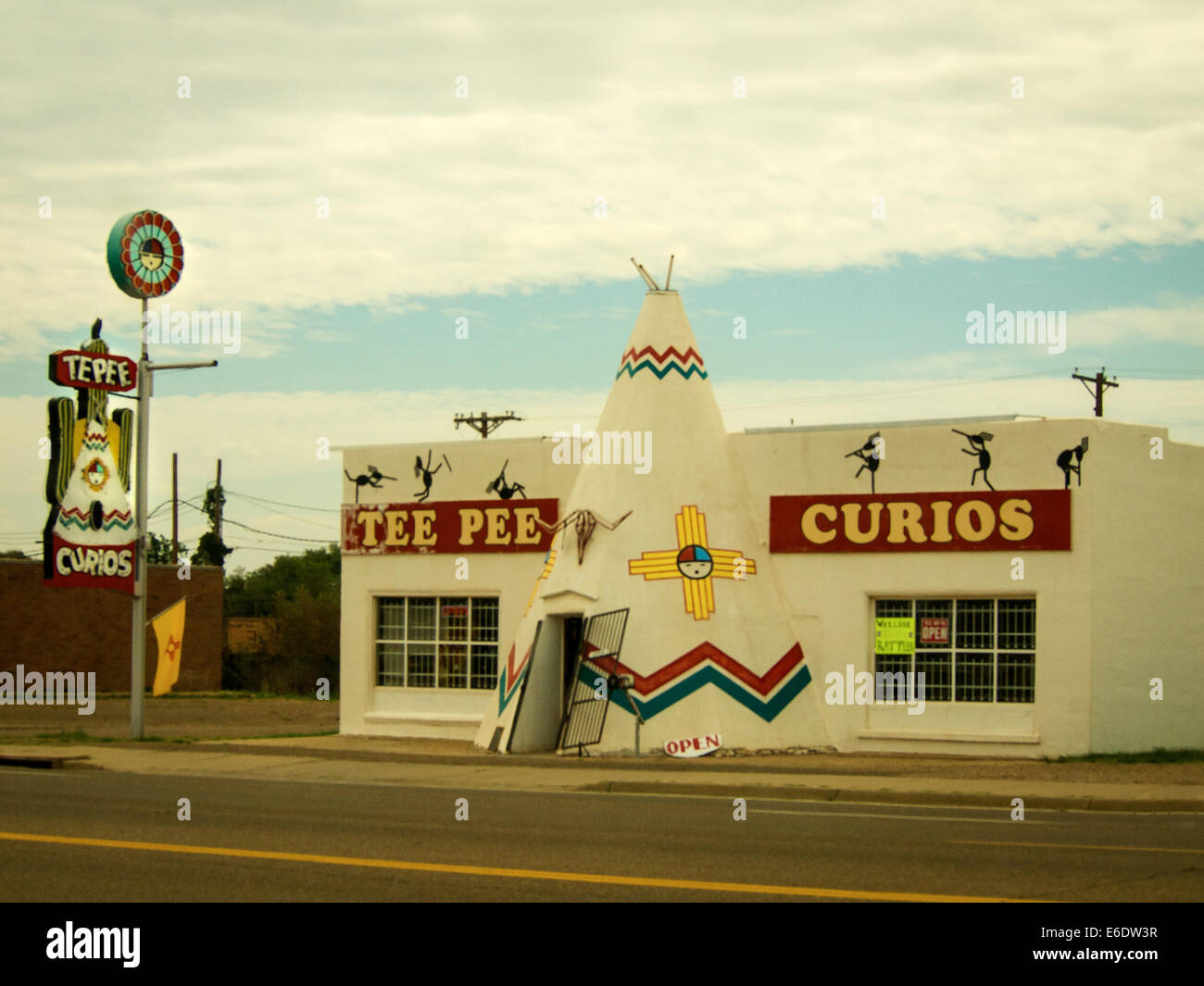 Auf halbem Wege zwischen Chicago, Illinois, und Los Angeles, Kalifornien, entlang der alten Route 66 Highway hat eine touristische Attraktion, wie es war, bevor die Autobahn zu Reisen geworden. Stockfoto