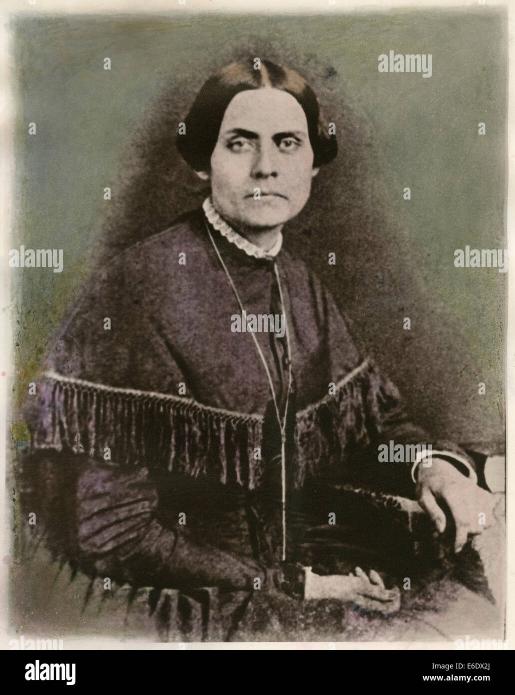 Susan (1820-1906), US-amerikanischer Reformer, Führer der Bewegung, Porträt von Daguerreotypie, 1852 Stockfoto