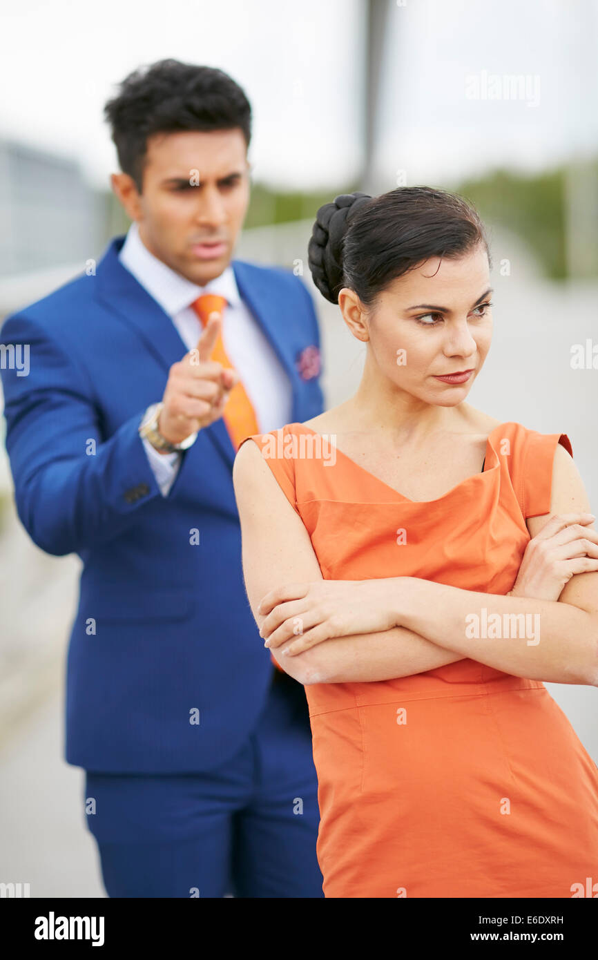 Paar-Konflikt Stockfoto