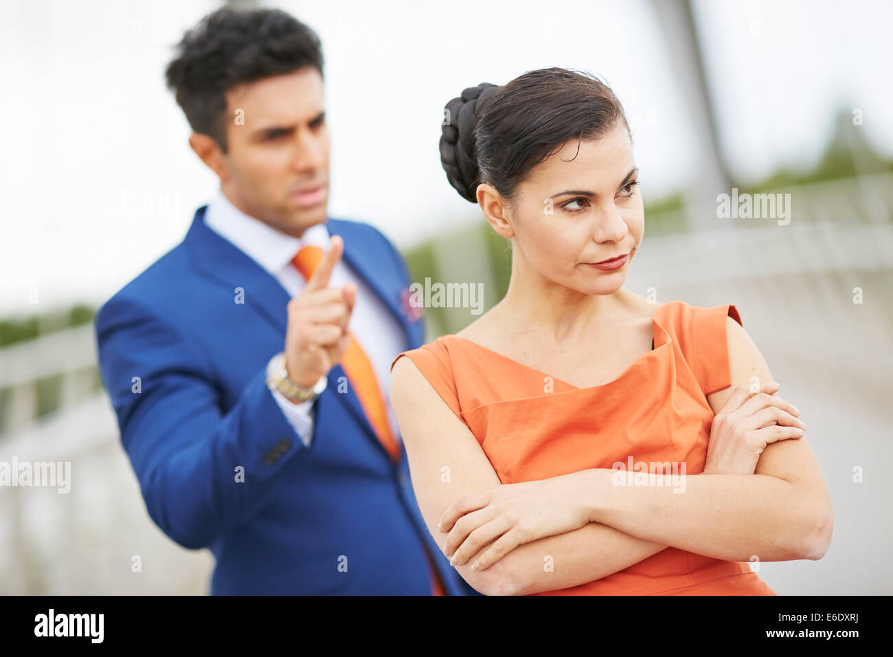 Paar-Konflikt Stockfoto