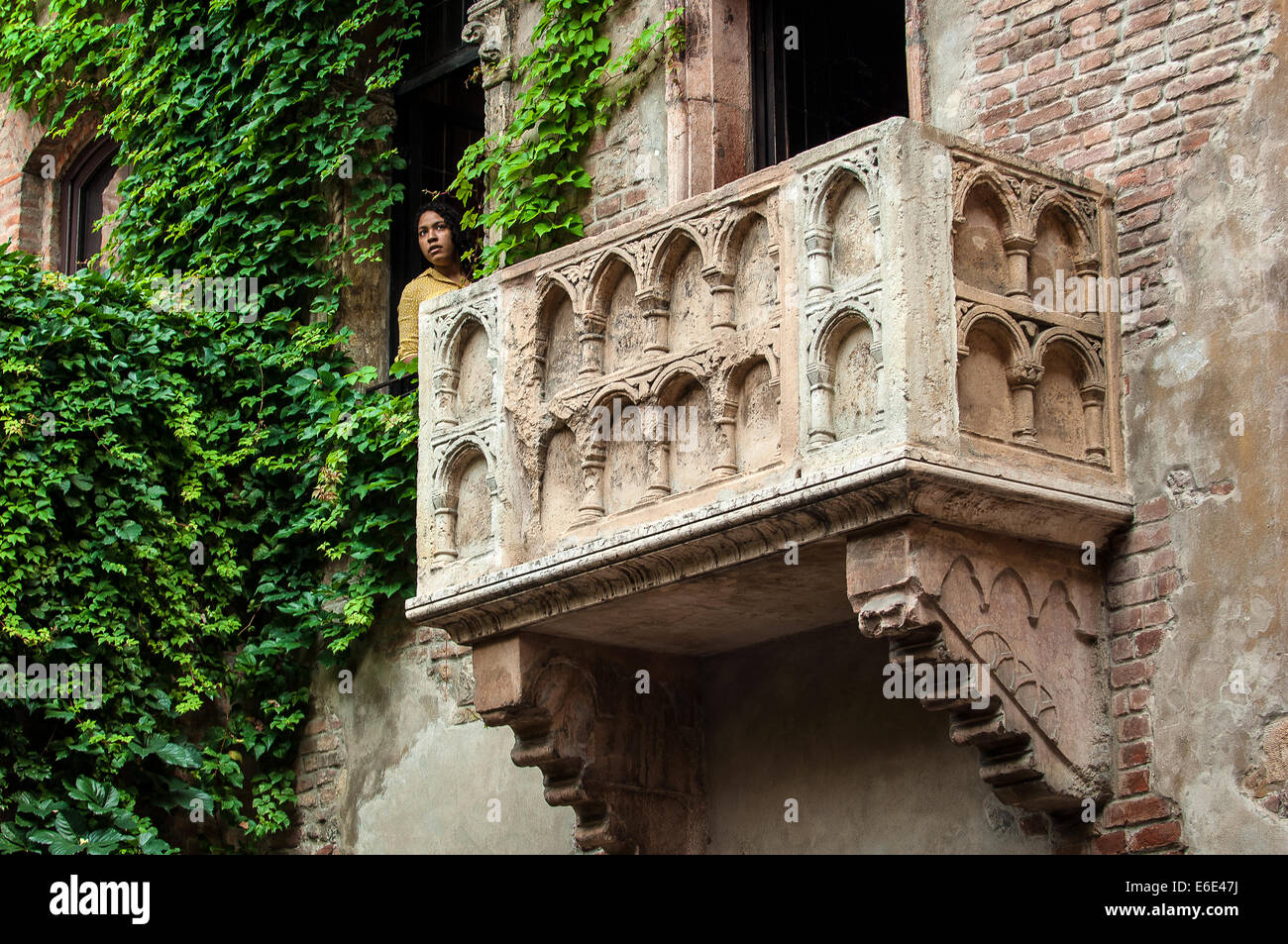 Italien-Veneto-Verona, Haus der Julia Balkon Stockfoto