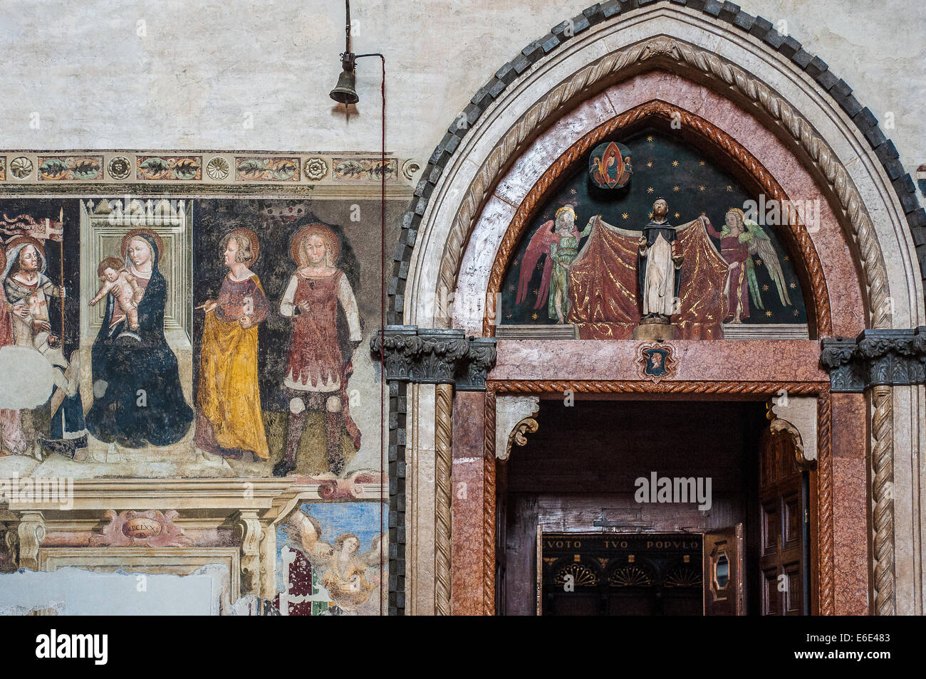 Italien Veneto Verona St. Anastasia Kirche linken Querschiff Stockfoto