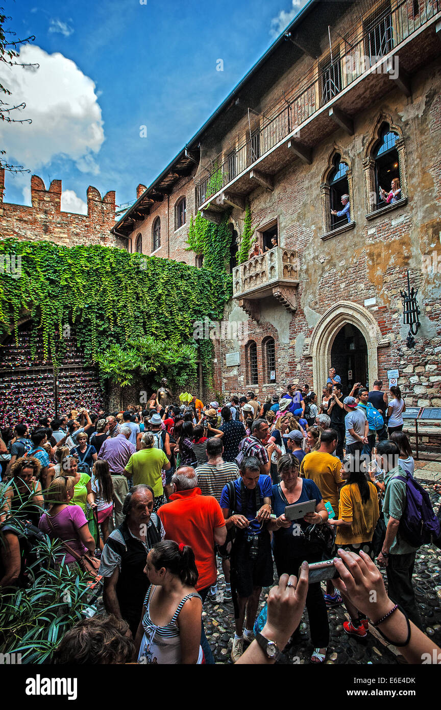 Italien-Veneto-Verona, Haus der Julia Stockfoto