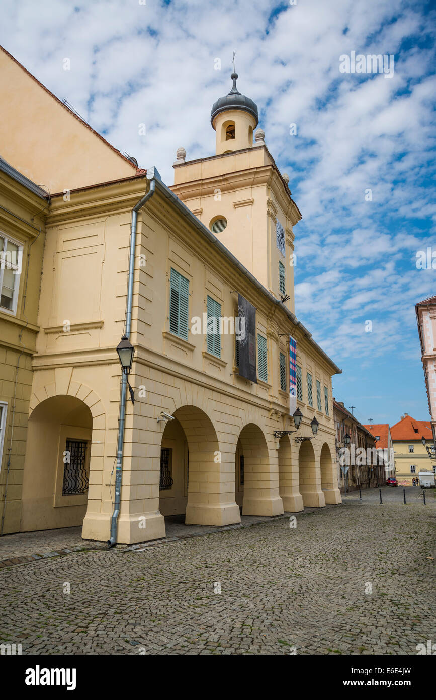Aufbau der Garde, jetzt Archäologisches Museum, das Fort, Tvrdja, Osijek, Slawonien, Kroatien Stockfoto