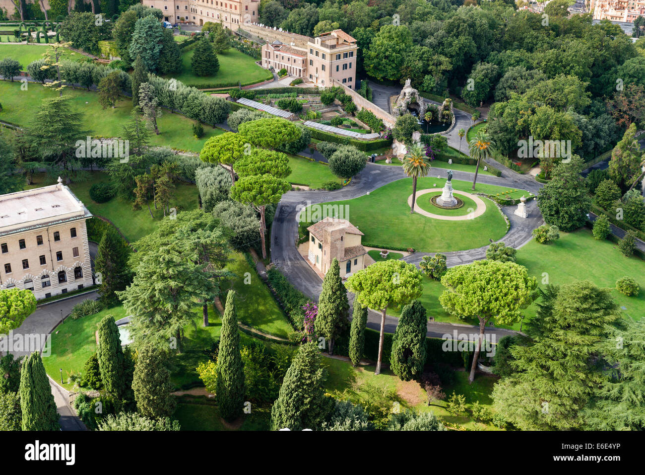Garten Des Vatikan Vatikan Rom Latium Italien Stockfoto Bild