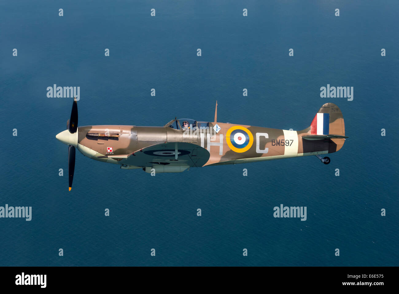 Vickers Supermarine Spitfire Vb der RAF - klassische WW2-Kämpfer Stockfoto