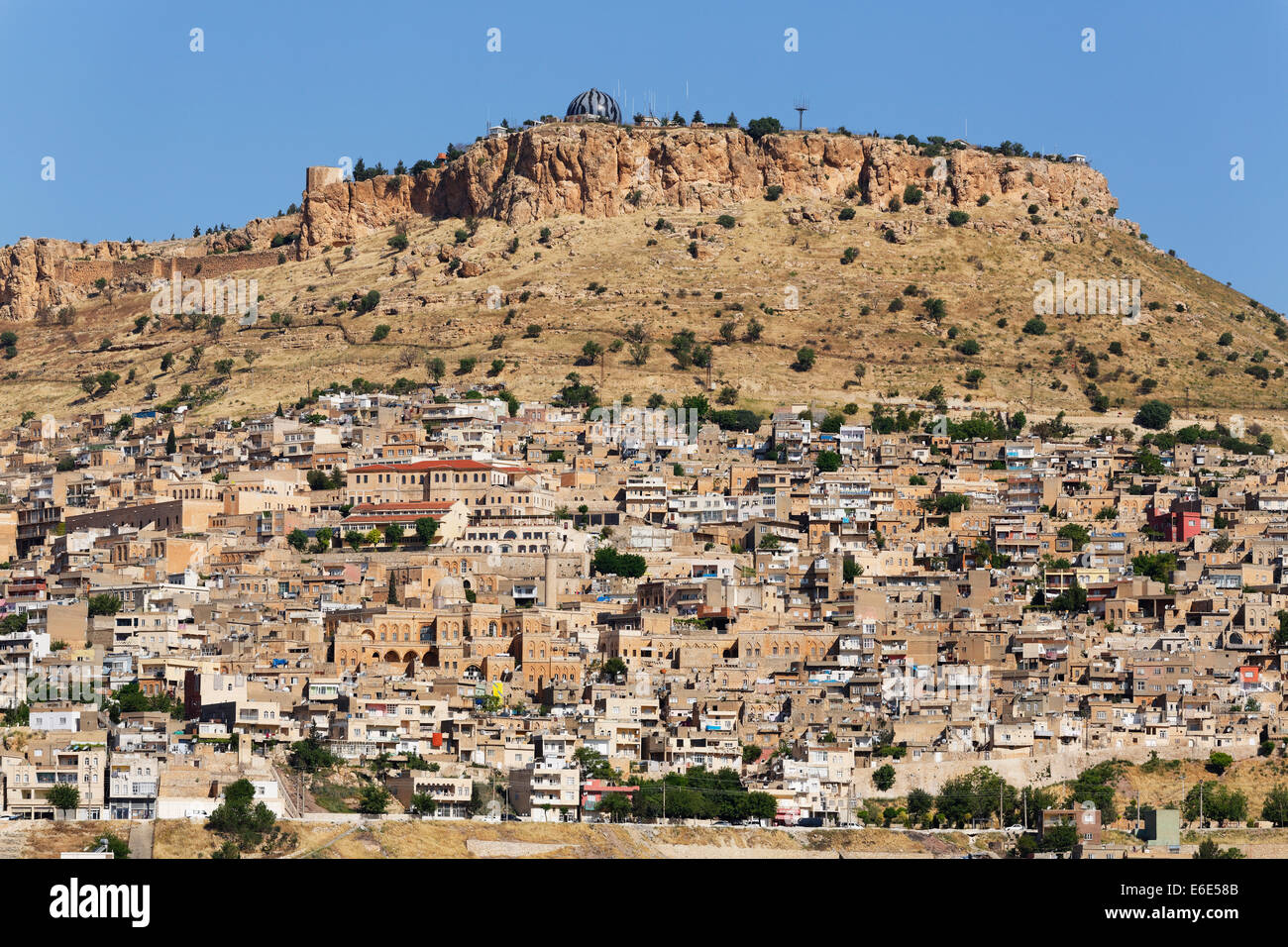 Historischen Zentrum und Zitadelle, Mardin, südöstliche Anatolia Region Anatolien, Türkei Stockfoto