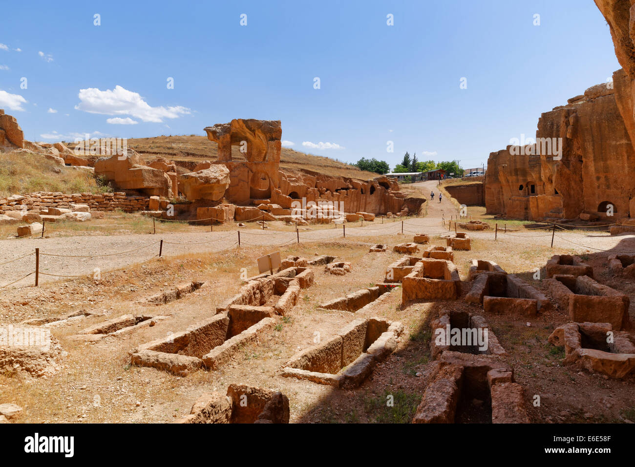 Nekropole von der antiken römischen Stadt von Dara, junge oder Anastasiupolis, Oğuz, Provinz Mardin, südöstliche Anatolia Region Stockfoto