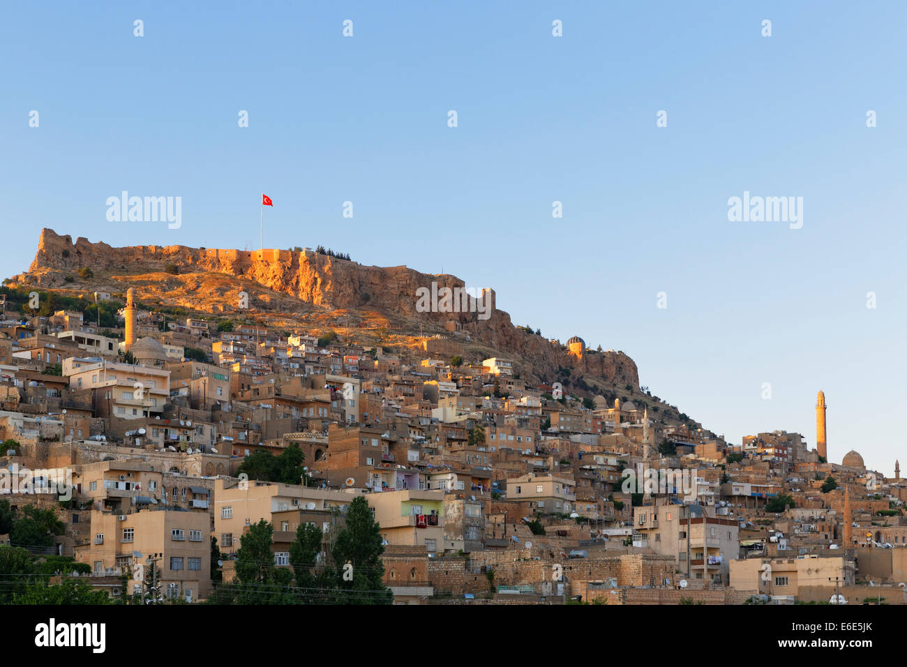 Historischen Zentrum und Zitadelle, Mardin, südöstliche Anatolia Region Anatolien, Türkei Stockfoto