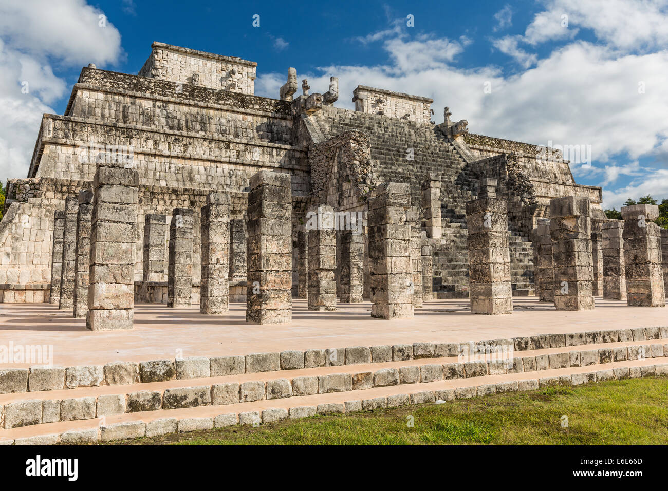 Tempel der tausend Krieger, Chichen Itza, Mexiko Stockfoto
