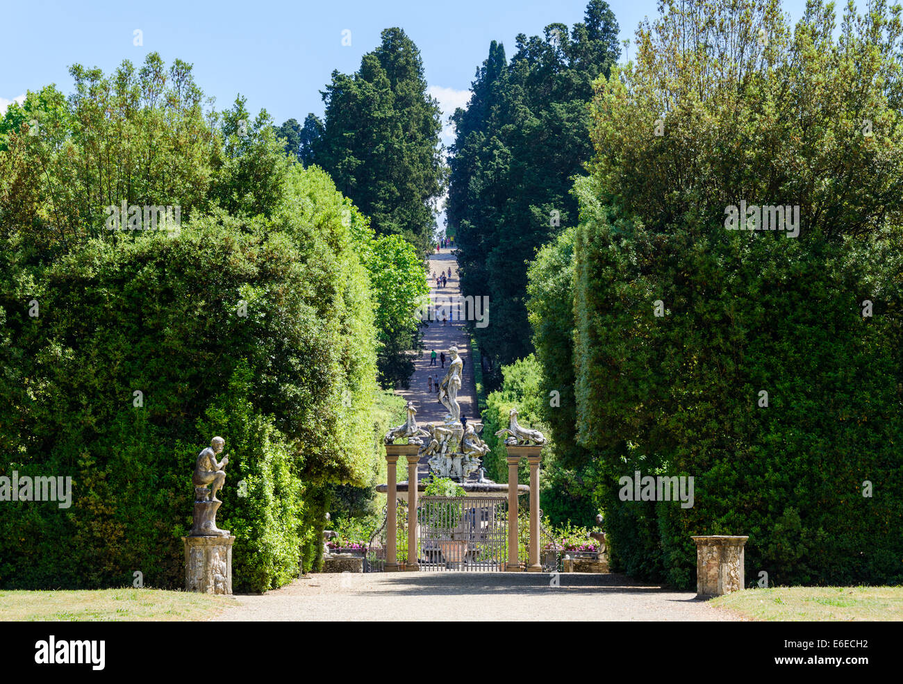 Die Boboli-Gärten Stockfoto