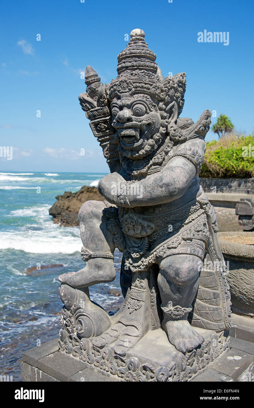 Stein gehauen Dämon Statue Gedi Luhur Batu Ngaus Tempel Bali Indonesien Stockfoto