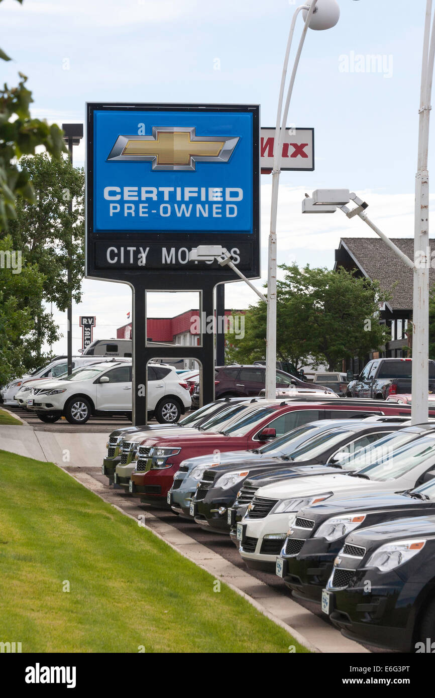 Autohaus, USA Stockfoto