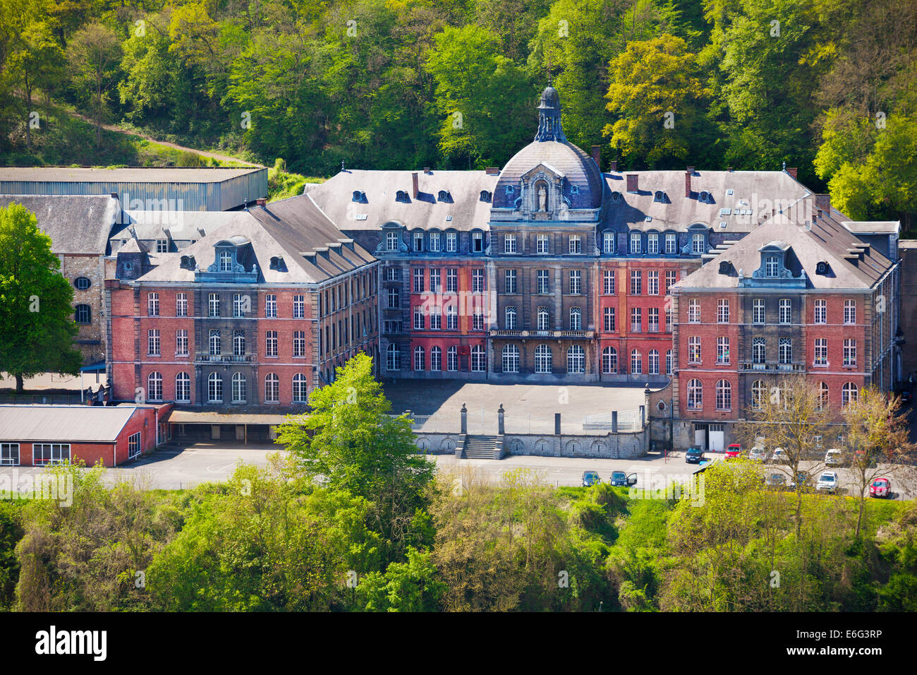 College Notre Dame de Bellevue, Dinant in Belgien Stockfoto