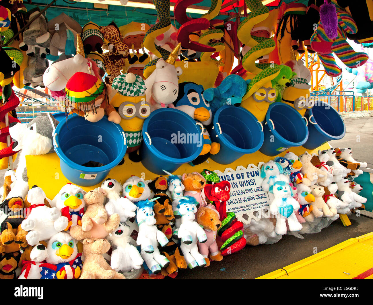 Spiel des Zufalls auf einer Messe Stockfoto