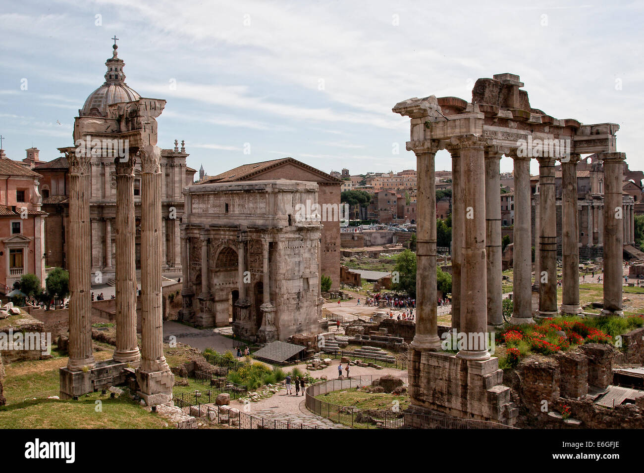 Forum Romanum Stockfoto