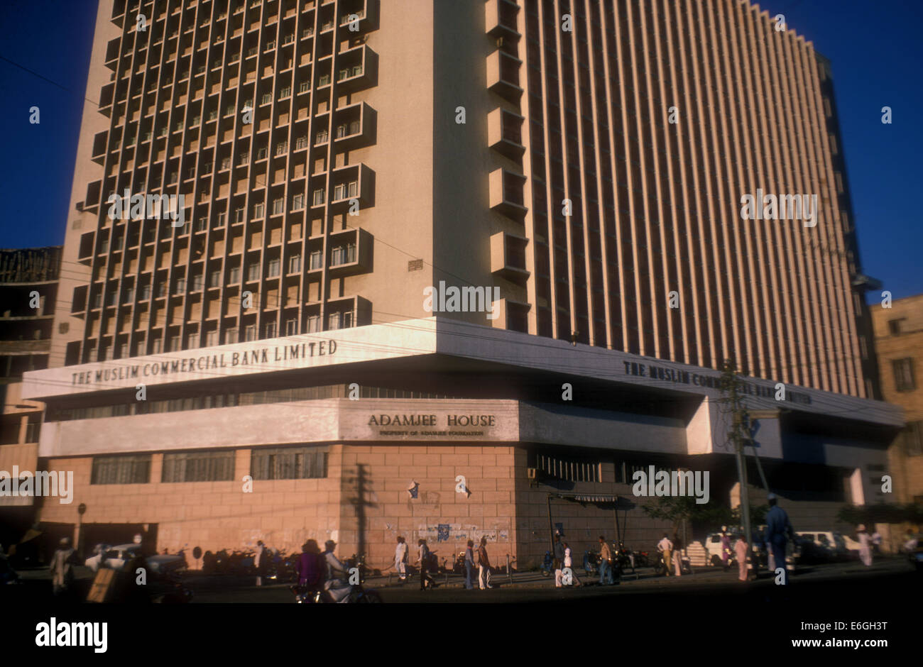 Der Muslim Commercial Bank in Karachi, Pakistan Stockfoto