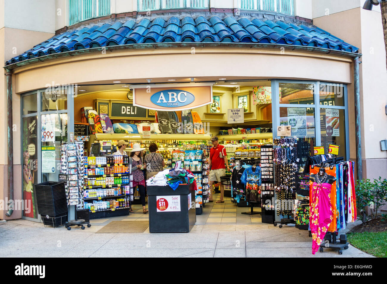 Hawaii, Hawaiian, Honolulu, Waikiki Beach, Kuhio Avenue, ABC Store