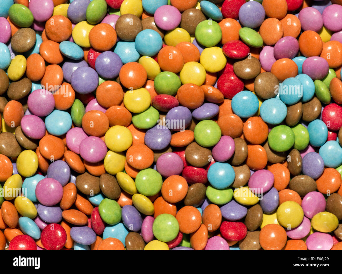 Farbige Runde Süßigkeiten Stockfoto