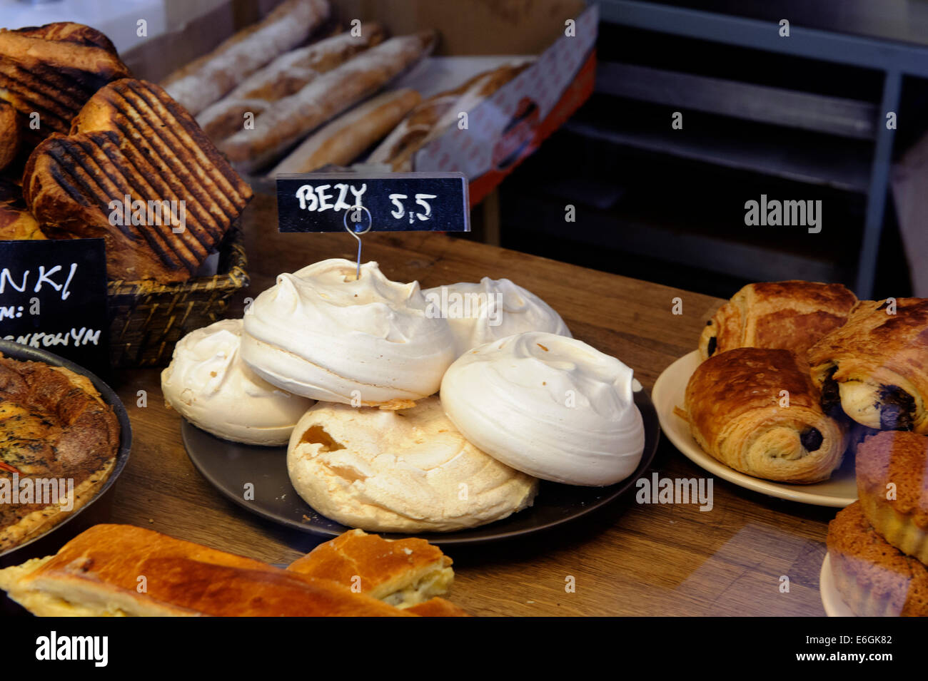 Bäckerei in Nowy Swiat in Warschau, Polen, Europa Stockfoto