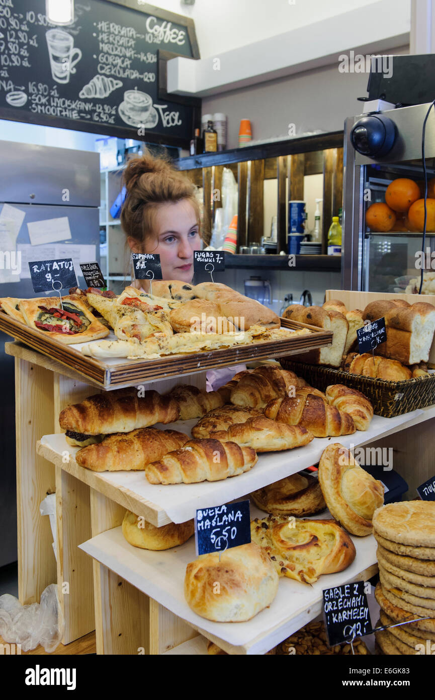 Bäckerei in Nowy Swiat in Warschau, Polen, Europa Stockfoto