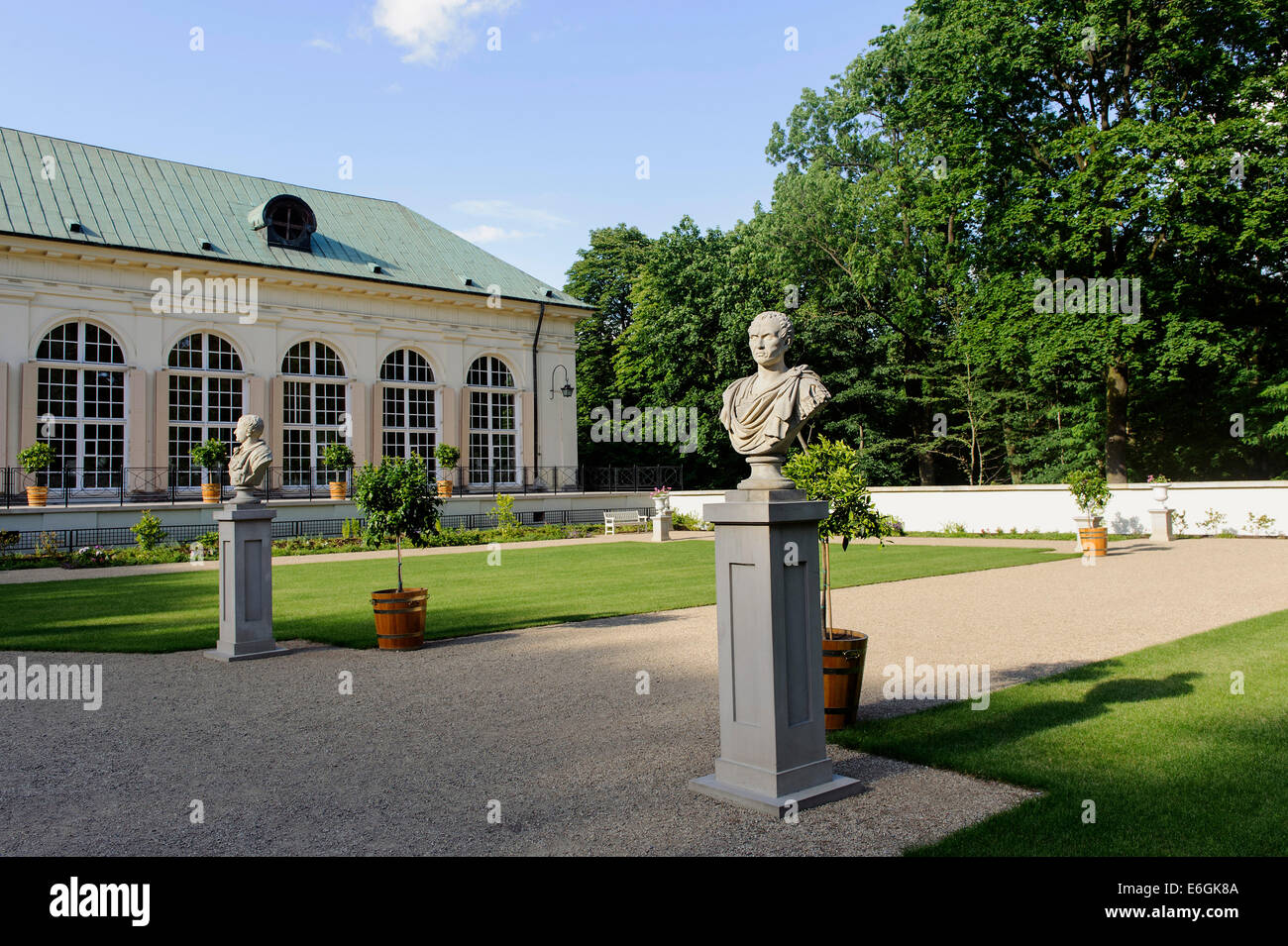 Orangerie im Lazienki-Park in Warschau, Polen, Europa Stockfoto