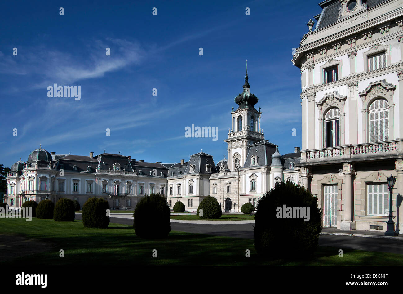 Fassade des Palais Festetics in Keszthely am See, Österreich Stockfoto