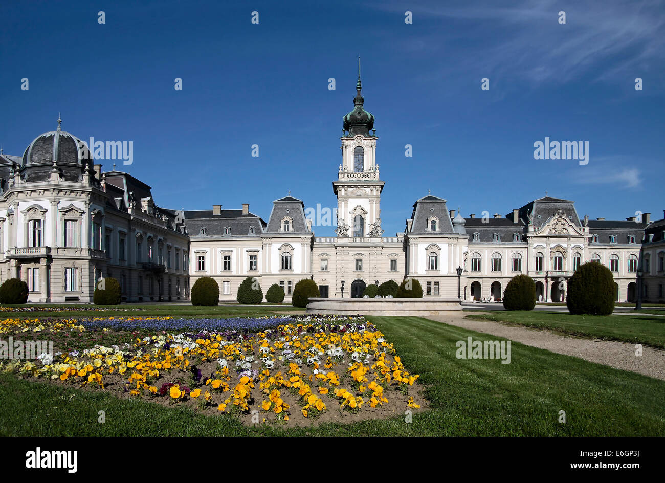 Fassade des Palais Festetics in Keszthely am See, Österreich Stockfoto