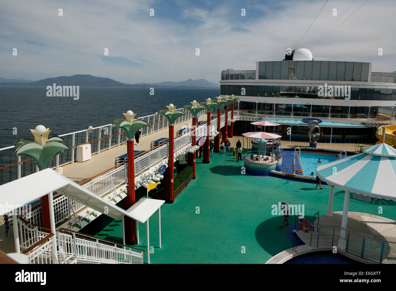 Die Norwegian Pearl Kreuzfahrt Inside Passage von Seattle nach Alaska. Die Perle gehört zu der Norwegian Cruise Line. Stockfoto