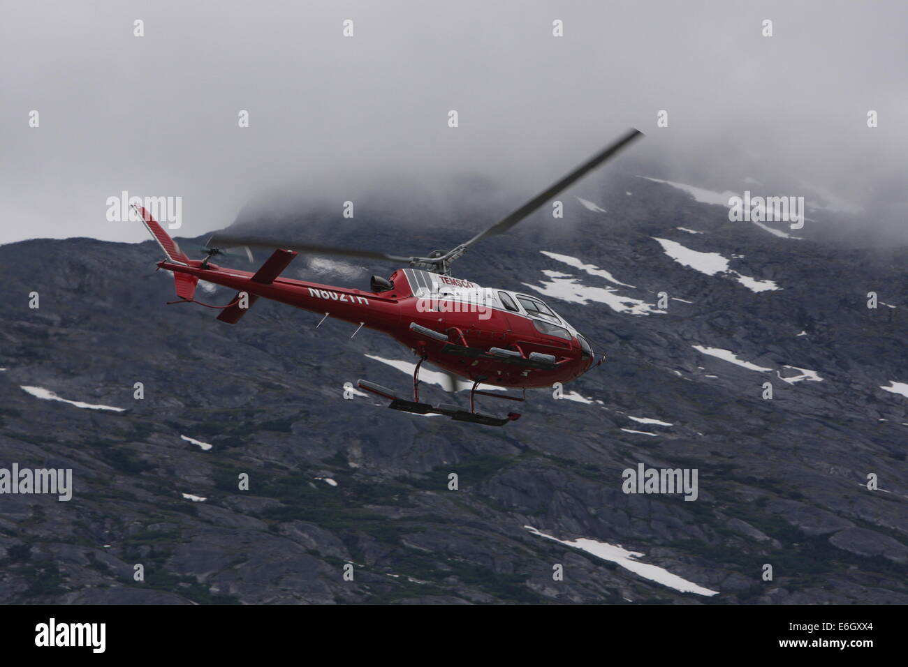 Skagway hat eine Bevölkerung von unter 1000, jedoch die Bevölkerung verdoppelt sich in der touristischen Sommersaison um mehr bewältigen Stockfoto