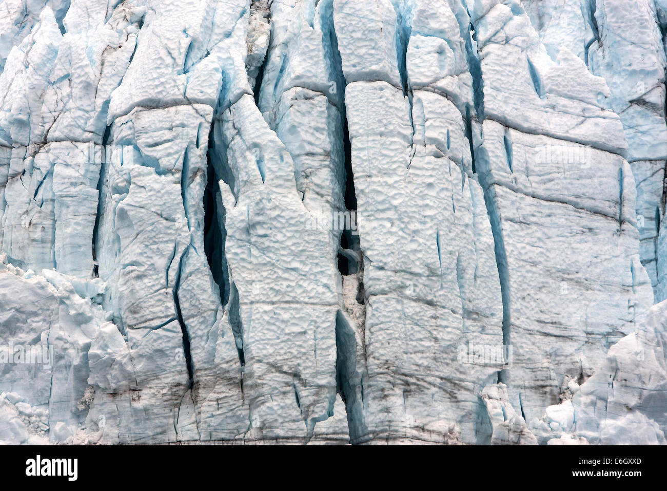 Die Margerie-Gletscher im Glacier-Bay, Alaska Teil des Glacier Bay Nationalpark and Preserve. Gesehen aus der Nähe von der norwegischen Stockfoto
