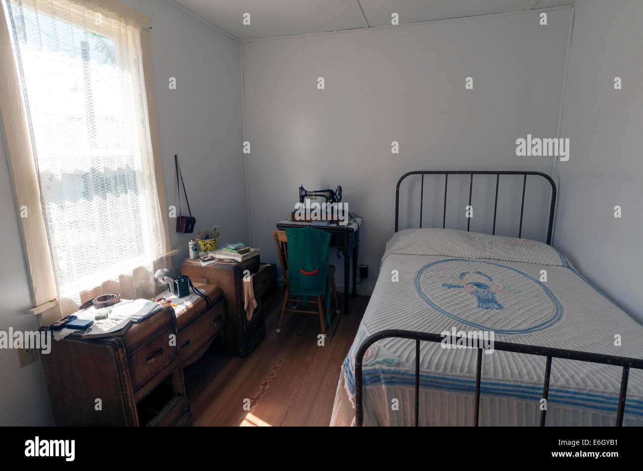 Elk203-4294 Kanada, British Columbia, Port Edward, North Pacific Cannery National Historic Site, Konservenfabrik Dorf Stockfoto