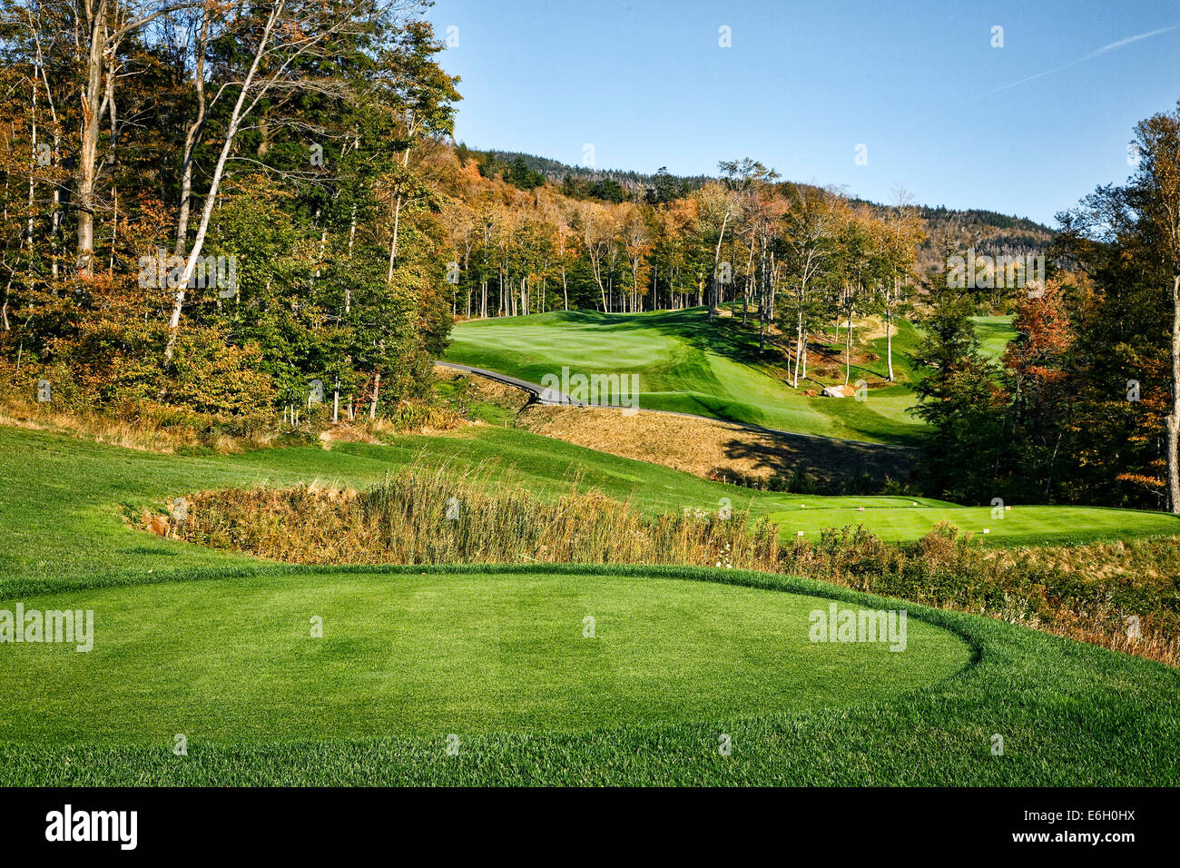 Stowe Mountain Golf Club, Vermont Stockfoto