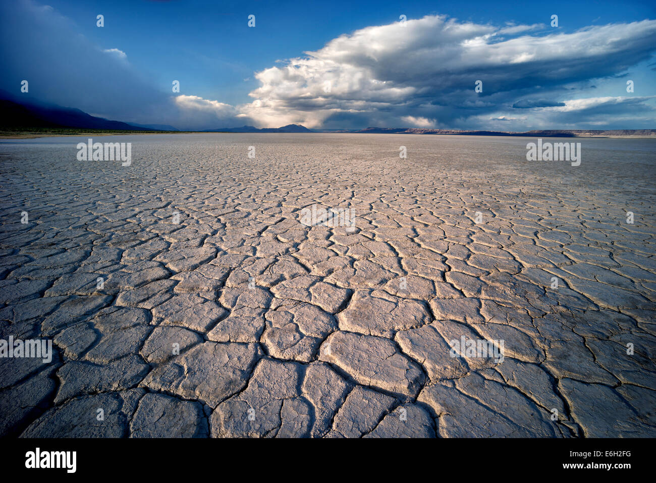 Alvord Wüste und Wolken Harney County, Oregon. Stockfoto